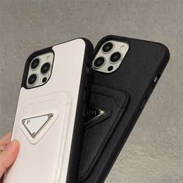Top Designers Leather Phone Cases For iPhone 14 13 12 11 Pro Max 14Pro 13Pro 13ProMax 12ProMax Luxury Silicone Cell Phone Back Cover With Card Holder Pocket Case