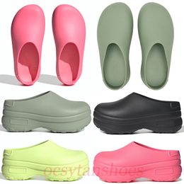 New Summer beach slippers clog men women designer sandals mens Lucid Pink Silver Green Lucid Lemon womens Adifom Stan outdoor shoes
