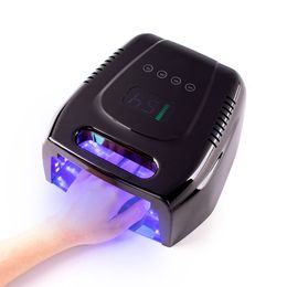 Nail Dryers Arrival 96W Rechargeable Nail Lamp Wireless Gel Polish Dryer Manicure Machine UV Light for Nails Cordless Nail UV LED Lamp 230701