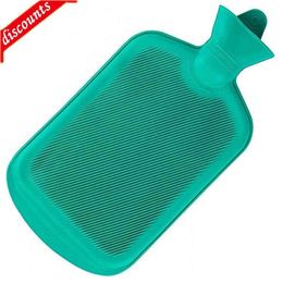 Nuova borsa dell'acqua calda portatile per l'iniezione di acqua con coperchio scaldamani borsa dell'acqua calda in gomma naturale durevole per alleviare il dolore