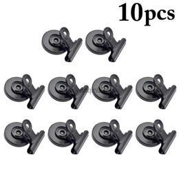 10Pcs Strong Neodymium Magnet Magnetic Clips Black Heavy Duty Fridge Magnet Clips Home Photo Displays Whiteboard Magnetic Clip L230626