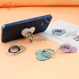 Finger Ring Mobile Phone Holder Stand Heart Shape For phones grip support accessories cell mount telephone smartphone cellphone L230619