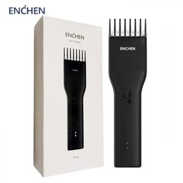 Clippers Trimmers Original ENCHEN Hair Trimmer For Men Kids Cordless USB Rechargeable Electric Hair Clipper Cutter Machine With Adjustable Comb 230701