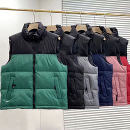 Nf yelek erkek yelek kış tasarımcısı aşağı yelek erkekler püskürtme ceket parkas ceket erkekler için su geçirmez erkekler kolsuz ceketler asya boyutu S-3XL