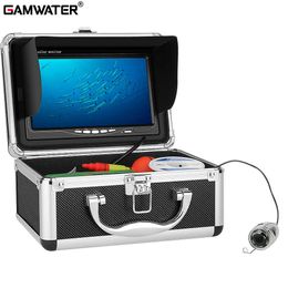 Fischfinder GAMWATER Fischfinder Unterwasser-Angelvideokamera-Kit 6-teilige LED-Leuchten mit 7-Zoll-Farbmonitor für EISfischen HKD230703