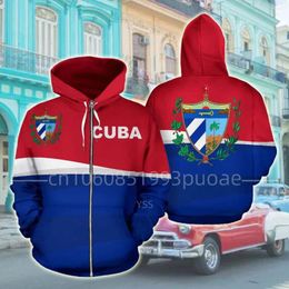 Men's Hoodies Cuba 3D Printed Pullover Men For Women Funny Sweatshirts Fashion Cosplay Apparel Sweater Drop