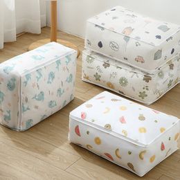 Clothes Storage Bags Shoes Organizer Storage Box Multifunction Foldable Under The Bed with Dust-Proof Lid Bedding Home Organization Q267