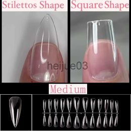 False Nails 120 Pcs Gel Tips Fake Nails Extension System Capsule Gel X False Nail Sculpted Stilettos Full Cover Press On Ballerina Nails x0703