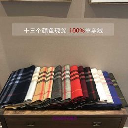 Designer Original Bur Home Winter scarves on sale Inner Mongolia Classic British Style Wool Lamb Fleece Plaid Scarf for Men and Women Unisex Fashion Small Patte