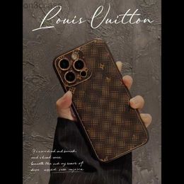 Top Designer Leather Phone Cases For iPhone 13 Pro Max 12 Mini 11 Xs XR X 8 7 Plus Fashion Print Back Cover Luxury Mobile Shell Full coverage Protection Case