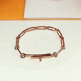 Hot luxurious For Women Letter Round H Lock Jewellery S Silver Bangle Set France Quality Golden Rose Gold Superior quality Bracelet FNTI 30AN