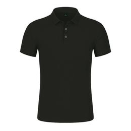 Men's Polos Man Polo Shirt Mens Casual Business 2023 Summer Tshirt Men Short Sleeve High Quantity Black Button Shirts Clothing 230703