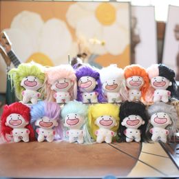 Toothless Cotton Plush Keychains Doll Cute Hot Selling Toys Zodiac Creative Dolls 12cm Fried Hair Naked Baby Children Birthday Gift LT0094