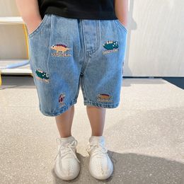 Shorts IENENS Kids Boys Beach Shorts Jeans Children Clothes Pants Denim Clothing Bermuda Infant Toddler Baby Boy Casual Trousers 230703