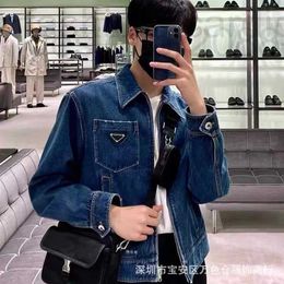 Men's Jackets designer This high-quality 2022 spring autumn winter P triangle wash denim coat is the same for men and women W1FR D6K7