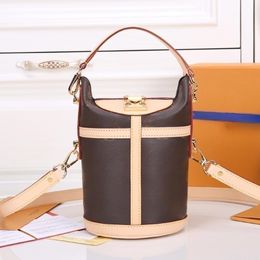 Top 10A DUFFLE French Fries embossed all leather box Bag Envelope Bag Cowhide Designer Bag Luxury Bag Low vutti 43587 bucket bag