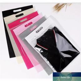 30*40+5cm 6 Colours Non-woven Bags with Zipper for Clothes Self Sealing Packaging Bag with Handle Package Classic