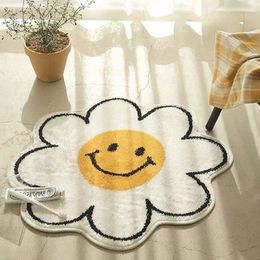 Cross border living room imitation cashmere floor mat, bathroom entrance anti-skid mat