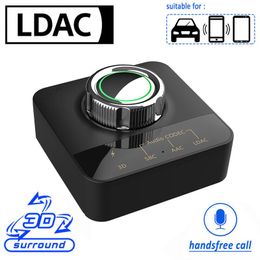 Connectors Ldac Aac Bluetooth 5.0 Audio Receiver 3d Stereo Music Wireless Adapter Rca 3.5mm Aux Jack for Car Kit Wired Speaker Amplifier