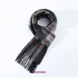 Top Original Bur Home Winter scarves online shop Scarf Men's New Korean Checkered Women's Youth College Students' Neck Gift Couple