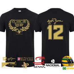 Men's T-Shirts Hero Ayrton Senna T Shirt Men Short Sleeve Cotton T-shirts Funny Cool Man Tshirt 230703