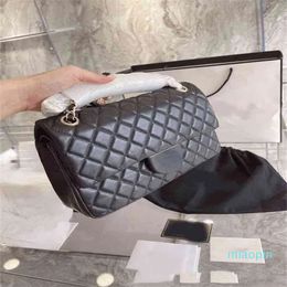 2023-Crossbody Bags For Women Leather High-quality Luxury Handbag Brand Designer Classic Diagonal Wallet Lambskin Purse with Gold Shoulder Chain