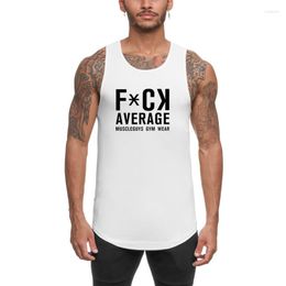 Men's Tank Tops Men Muscle Sleeveless Slim Fit T-Shirt Casual Sport Gym Workout Stringer Fitness Vest Summer Quick Dry Mesh Singlet