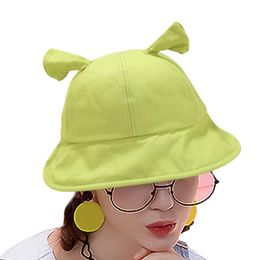 Bucket Hat For Women Men Summer Travel Beach Spring Sun Hat Halloween Green Bucket Hat Cute Funny Caps Photography Props