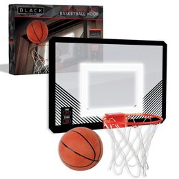 Jogo esportivo de basquete de 18 polegadas iluminado por LED com minibola para jogos internos e externos durante o dia ou a noite - Aprovado por Slam Dunk