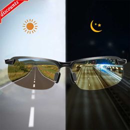 New Photochromic Sunglasses Men Polarised Driving Chameleon Glasses Male Change Colour Sun Glasses Day Night Vision Driver's Eyewear