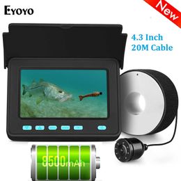 Fish Finder Eyoyo EF05PRO 20M Underwater Camera for Winter Fishing 4.3" Ice Fishing Video Camera Fish Finder With Video Recording Deeper Pro HKD230703