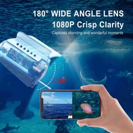 Fish Finder Fishing Camera 1080P Underwater Fishing Live Video Camera Fish Finder with APP Control with 50M Cable Mobile Phone Cage Carry HKD230703