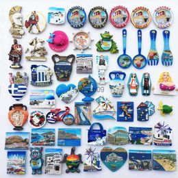 Greece Tourism Commemorative Decorative Crafts Magnet Refrigerator Magnets Home Decore Magnet for Fridge Decor L230626