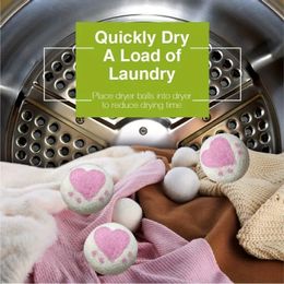 3pcs Wool Dryer Ball, Organic Premium Wool Balls For Dryer, Reusable Natural Fabric Softener For Laundry