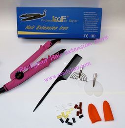 Connectors LOOF Brand Fusion Hair Extension Iron Keratin Bonding Tool Adjustable Temperature Fusion Heat Constant 230701