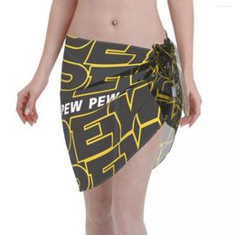 Women's Swimwear Pew Women Beach Cover Up Wrap Chiffon Pareo Scarf Sarong Dress Casual Bikini Ups Skirts Swimsuit