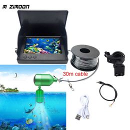 Fish Finder Video Fish Finder Kit Fishing Camera Dark Night Vision 4.3/5 inch LCD Monitor Display 80-100m Depth Underwater Camera Set Device HKD230703