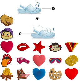 Shoe Parts Accessories Pattern Charm For Clog Jibbitz Bubble Slides Sandals Pvc Decorations Christmas Birthday Gift Party Favours Lov Otlr7
