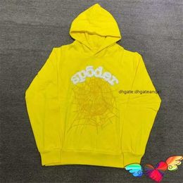 Designer Mens Hoodies Sweatshirts Yellow Hoodie Men Women White Puff Print Young Thug Web Graphic Pullovers Hooded Gcbppmwt