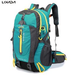 Backpacking Packs 40l Watertproof Climbing Tactical Rucksack Travel Vandring Ryggsäck Laptop Daypack Trekking Ryggsäck Outdoor Men Women Sport Bag 230701