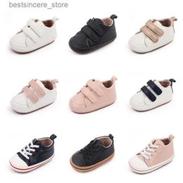 Multi-Color Crib Baby Moccasins Toddler First Walker Baby Shoes Boy Girl Classical Sport Soft Sole PU Leather Casual Shoes L230522