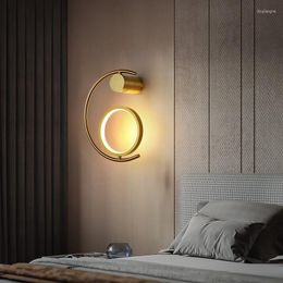 Wall Lamp Nordic Bedside Lamps 2023 Master Bedroom Light Luxury Decor Modern Living Room Background Lighting