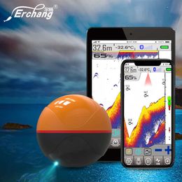 Fish Finder Fish Finder Sonar For Fishing Wireless For Smartphone Dual Frequency 125Khz/330Khz Fishing Detector Portable FishFinder HKD230703