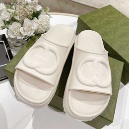 Luxury Designer European Style Slippers Men Woman Thick Bottom Flat Slides TPU EVA Pillow Comfort Soft Lady Sandals Bubble Casual Shoes High Heel T230703