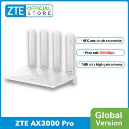 Routers Global Version ZTE Router AX3000 Pro 5G Dual-band 3000M 7DBi Gain NFC One-touch Connexion Easy Mesh Wifi6 230701