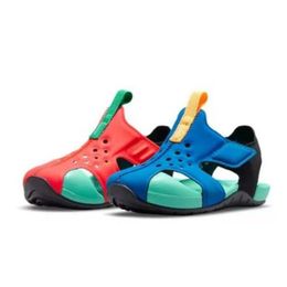 2023 New Kids Shoes Summer Sandals Half Wrap Soft Sole Hole Sandals Non slip Beach Shoes Children's Sandals Toddler Shoes Baby Girl Youth Sizes 22-35