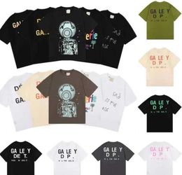 2023SS Men's T-shirts Galleryes depts Designer Summer Gallary Shirt Alphabet Printed Star Same Round Neck Short Sleeve T-shirt for Men and Women