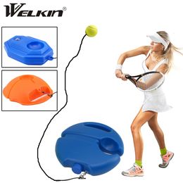 Tennis Balls WELKIN Heavy Duty Tennis Training Aids Tool Elastic Rope Ball Practise Self-Duty Rebound Tennis Trainer Partner Sparring Device 230703