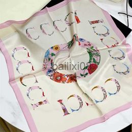 Scarves Scarves Women Silk Scarf Designer Flower Letter Print Headscarf Fashion Bag Ribbons Woman Summer Scarfs 70 By 70cm Shawl Small Squares Scarves J230703