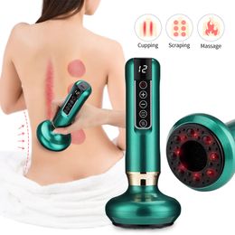 Back Massager Electric Vacuum Cupping Massage Body Cups Anti-Cellulite Therapy Massager for Body Electric Guasha Scraping Fat Burning Slimming 230701